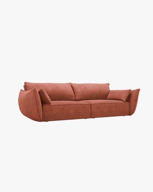 CANAPEA SPATIOASA SI CONFORTABILA KAELLE, CU 3 LOCURI, CARAMIZIU, 208 CM, CU TAPITERIE DIN TEXTIL CHENILLE OVER THE HORIZON, MICADONI - Img 2