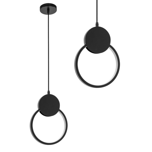 Lampă suspendată de tavan LED APP852-CP BLACK