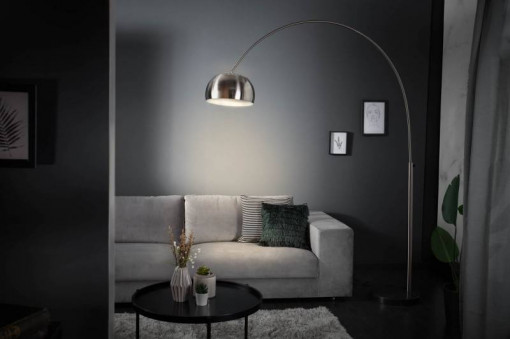 LAMPADAR BIG BOW CROM/NEGRU 170/210 CM COD 21068 DESIGN MODERN