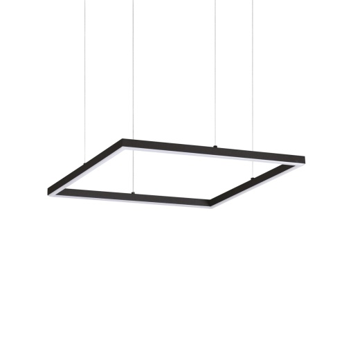 LUSTRA ORACLE SLIM SQUARE SP D050, NEGRU MAT, DIN ALUMINIU SI POLICARBONAT, STIL MODERN