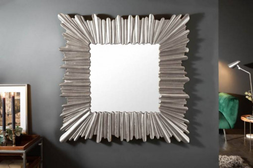 OGLINDA 95CM, VENICE, ARGINTIE, COD 40698, ASPECT MODERN