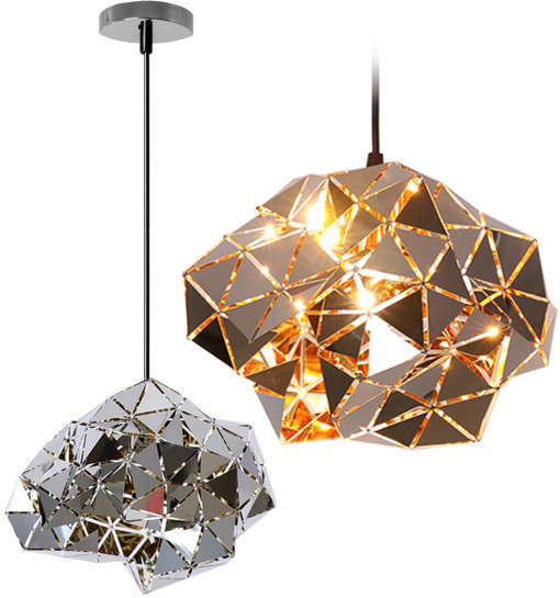 PENDUL MIRROR APP495-1CP, 100 cm, AURIU/ARGINTIU CROMAT STRALUCITOR, DIN METAL, STIL MODERN, TU