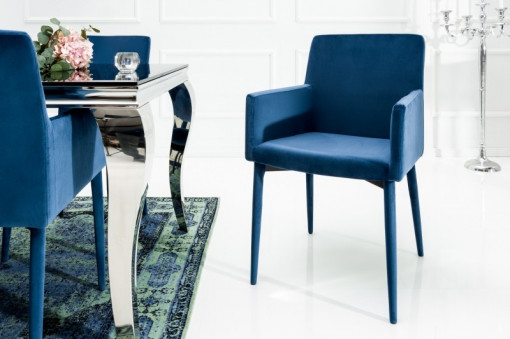SCAUN ALBASTRU IMPERIAL MILANO 39417 STIL MODERN