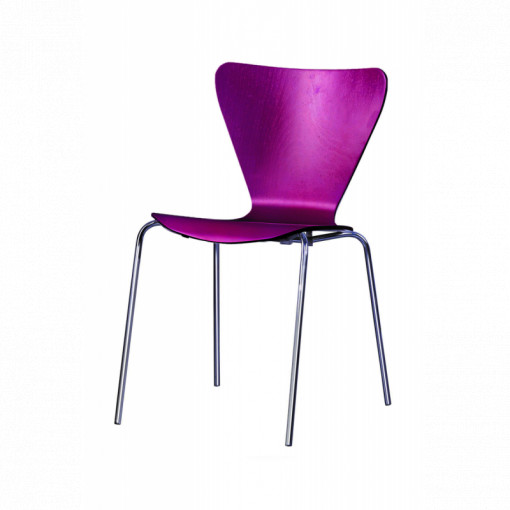 SCAUN PENTRU SALI DE CONFERINTA MOCHA, VIOLET/CROM, MEX