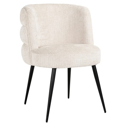 SCAUN STELLA, BEJ CHENILE S4745, NIAGARA 902, METAL, STOFA, SPUMA, REZISTENT LA FOC, RICHMOND INTERIORS