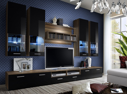 SET MODULAR LIVING DORADE , CUILUMINARE LED, NSS DO, STIL MODERN, ASM