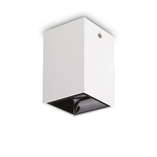 SPOT NITRO PL SQUARE D10, ALB, DIN ALUMINIU, STIL MODERN