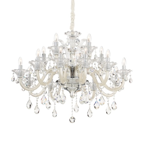 CANDELABRU COLOSSAL SP15, IVORY, DIN STICLA, STIL CLASIC