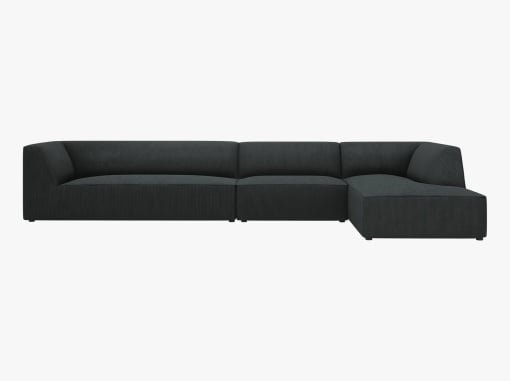COLTAR MODULAR RUBY, DREAPTA, 5 LOCURI, 366 CM, DIVERSE CULORI SI MATERIALE, DESIGN DEOSEBIT