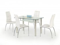 MASA DINING OLIVIER TRANSPARENTA/CROM DESIGN MODERN HALMAR