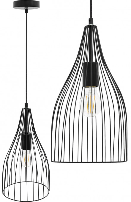 PENDUL RIMINI CFZL-GY-035, 20x35,5x110 cm, NEGRU, DIN OTEL SI METAL DE INALTA CALITATE, STIL RETRO, TU