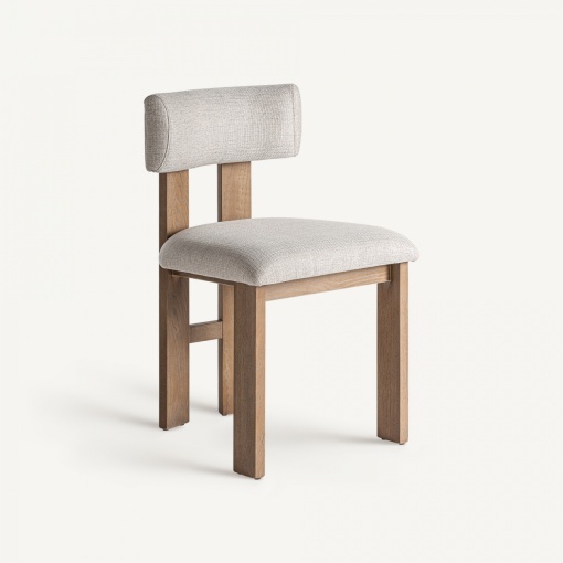 SCAUN DINING ORIS, MARO SI BEJ, REF. 34446, PRELUCRAT MANUAL, CONFECTIONAT DIN LEMN DE FRASIN, POLIESTER SI SPUMA, STIL MODERN