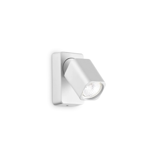 APLICA RUDY AP1 SQUARE, ALB, DIN ALUMINIU, STIL MODERN
