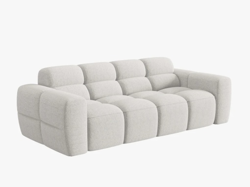 CANAPEA LISA, 3 LOCURI, 216 CM, GRI DESCHIS 01, TAPITERIE DIN STOFA, DESIGN DEOSEBIT