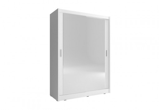 DULAP DORMITOR ALB CU 2 OGLINZI MAJA 130 DESIGN MODERN PSK