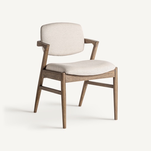 SCAUN DINING VOLCH, MARO/BEJ, REF. 33323, PRELUCRAT MANUAL, CONFECTIONAT DIN LEMN DE FRASIN, SPUMA SI TEXTIL, STIL MODERN