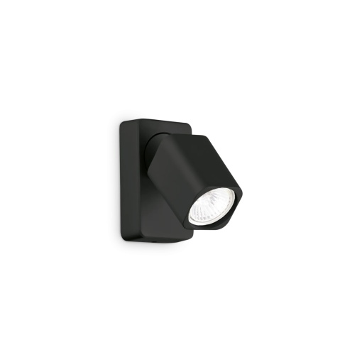 APLICA RUDY AP1 SQUARE, NEGRU, DIN ALUMINIU, STIL MODERN