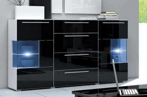 COMODA CU LED ROMA KM DESIGN MODERN