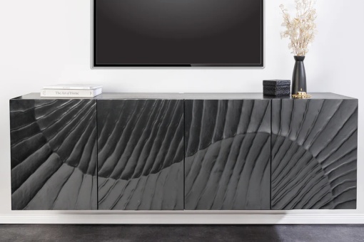 COMODA SUSPENDATA, SCORPION, 180CM, SCULPTURI 3D, LEMN DE MANGO, NEGRU, ARTIM GROUP SELECTION