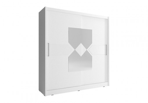 DULAP DORMITOR WIKI VII 180 ALB DESIGN MODERN PSK