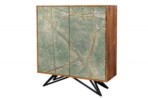 DULAP LIVING, 120CM, LEMN, FURNIR PIATRA SI METAL, MODEL DEOSEBIT ...
