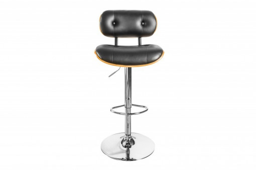SCAUN DE BAR, CLASSICO NEGRU/NUC 115CM, STIL RETRO VINTAGE