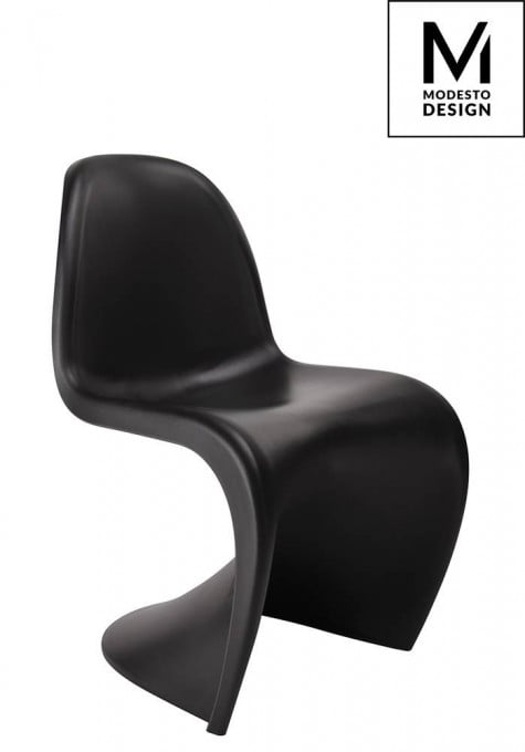 SCAUN DINING HOVER, NEGRU MAT, DIN POLIPROPILENA, STIL MODERN