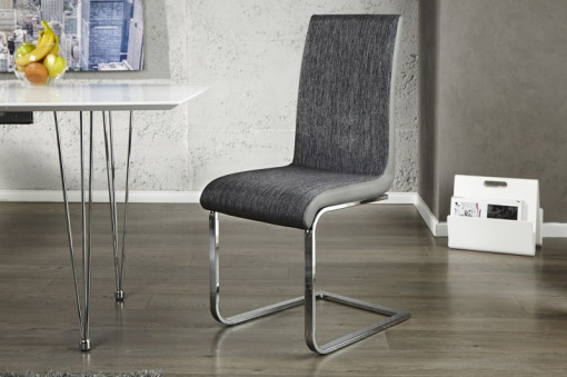 SCAUN METROPOLIS II NEGRU ANTRACIT 20110 DESIGN MODERN