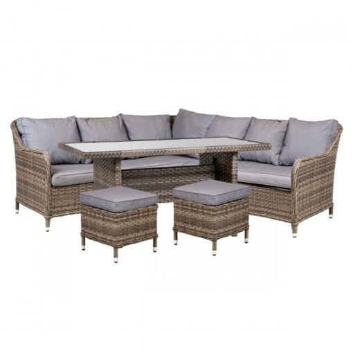 SET GRADINA DE SERVIT MASA/LOUNGE, COLTAR, MASA SI 2 TABURETI, ARTIM GROUP COLLECTION