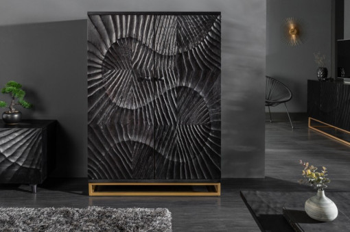 BUFET DE BAR, SCORPION 140CM, LEMN MASIV MANGO 3D, DESIGN RETRO, ARTIM GROUP SELECTION