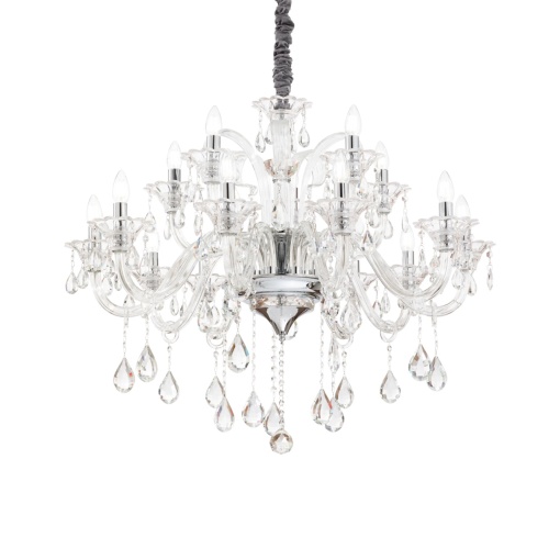 CANDELABRU COLOSSAL SP15, TRANSPARENT, DIN STICLA, STIL CLASIC