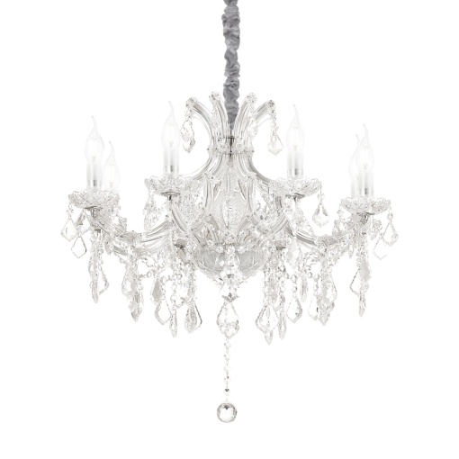 CANDELABRU NAPOLEON SP8, CROM, DIN STICLA, STIL CLASIC