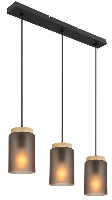 Lampă suspendată APP1812-3CP Frosted Grey