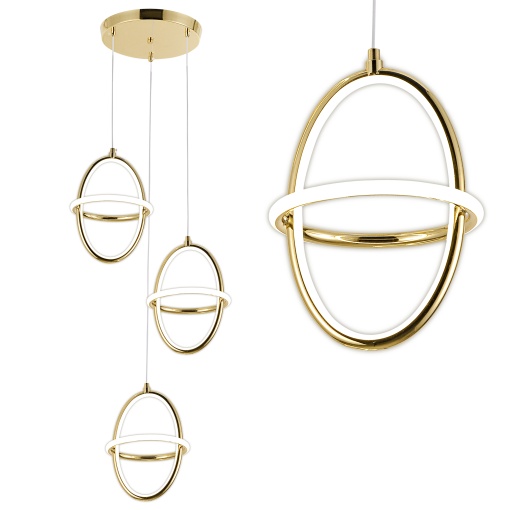 Lampă suspendată LED G064-3CPR Gold