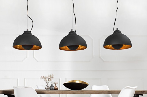 LUSTRA STUDIO 3 36228 NEGRU/AURIU DESIGN VINTAGE