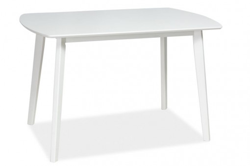 MASA DINING DIN LEMN + MDF LUTON ALB STIL SCANDINAV