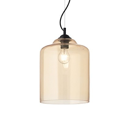 PENDUL, BISTRO' SP1 SQUARE, AMBRA, DESIGN MODERN, IDEAL LUX