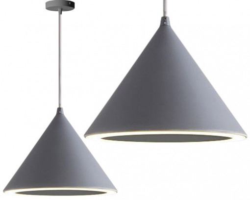PENDUL CONE GREY APP302-1CP, 20x25 cm, GRI, DIN METAL, STIL MODERN, TU