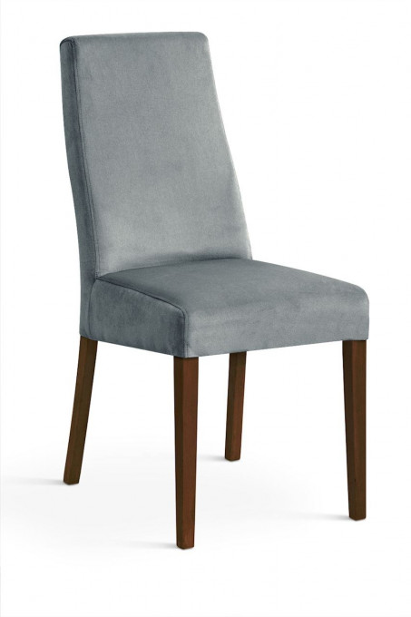 SCAUN DINING VILLA PA06 GRI/NUC TAPITAT IN STOFA DESIGN CLASIC ELEGANT