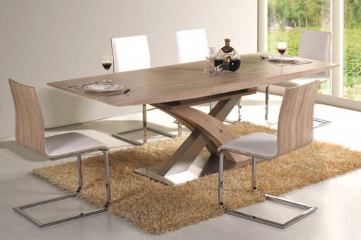 SET EXTENSIBIL FORMAT, MASA RAUL SI 6 SCAUNE H-690, STIL MODERN, SIGNAL