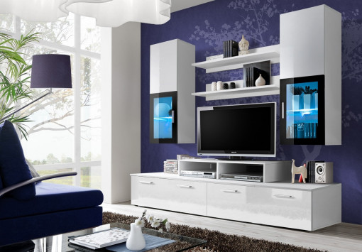 SET LIVING MODULAT MINI, CU ILUMINARE LED, WS MI, STIL MODERN, ASM