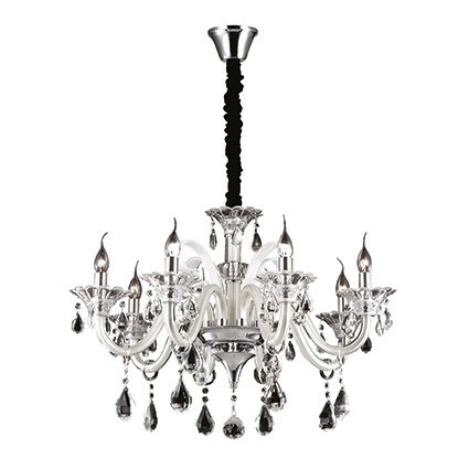 CANDELABRU CRISTAL COLOSSAL SP8, IVORY, DESIGN CLASIC, IDEAL LUX