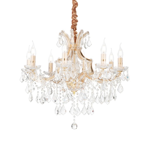 CANDELABRU NAPOLEON SP8, AURIU, DIN STICLA, STIL CLASIC