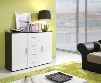 COMODA LIVING UNI WENGE/ALB LUCIOS DESIGN MODERN CM