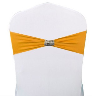 DECORATIUNE ELASTICA PENTRU SCAUNE CATERING GALBENA