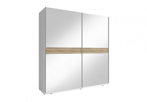 DULAP DORMITOR MIKA V 200 ALB DESIGN MODERN PSK