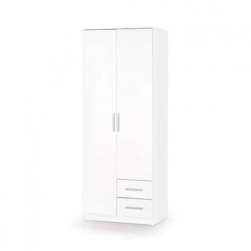 DULAP LIMA S-2, ALB, DIN PAL MELAMINAT, STIL MODERN, HALMAR