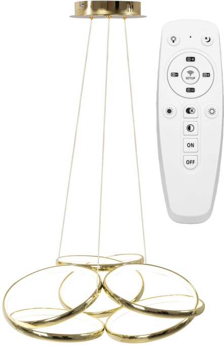 Lampa LED APP794-CP Flat Gold