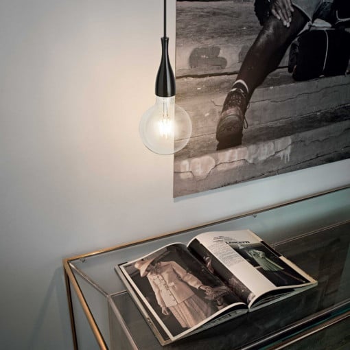 STOC 1 BUC!!!PENDUL MODERN MINIMAL SP1 NEGRU, IDEAL LUX