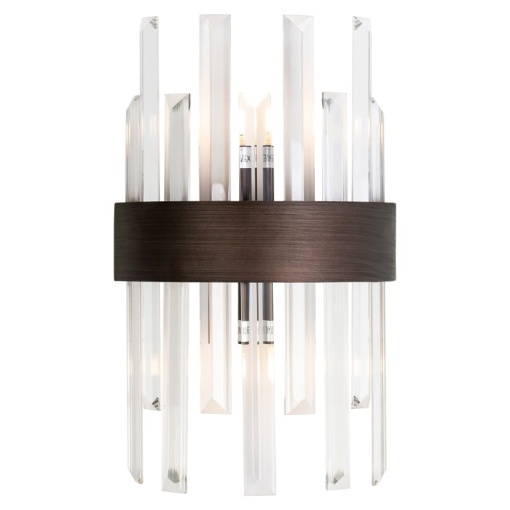 APLICA AVAN BRONZ, ML-0019, CONFECTIONATA DIN METAL SI STICLA SECURIZATA, STIL MODERN